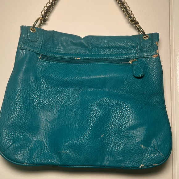 Olivia + Joy gold and teal purse - Picture 2 of 5